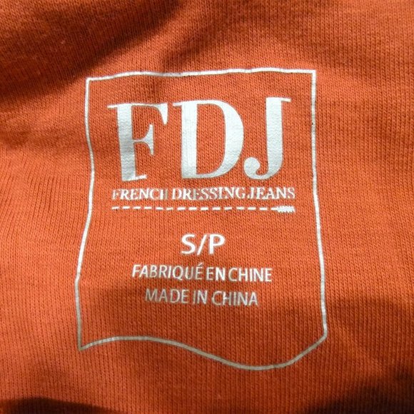 FDJ French Dressing Orange Jeweled Neckline Tank - Picture 6 of 7